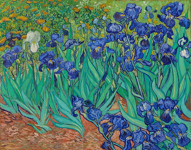 Vincent van Gogh, Irises, 1889, J. Paul Getty Museum, Los Angeles. Image: Courtesy of Getty’s Open Content Program